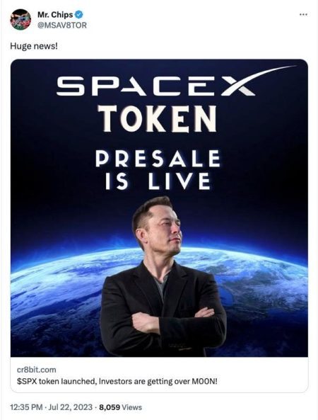 SpaceX Crypto Scams Featuring Elon Musk’s Face Still Common On Twitter