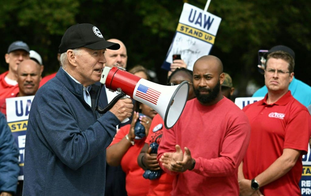 Biden Joined UAW Picket Line But Workers Remain Concerned About EVs